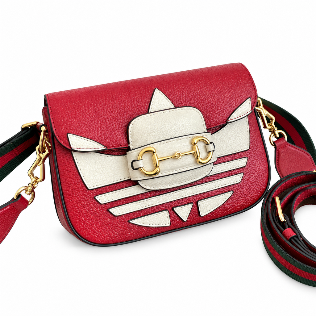 Gucci x Adidas Horsebit 1955 Mini Crossbody Bag in Red