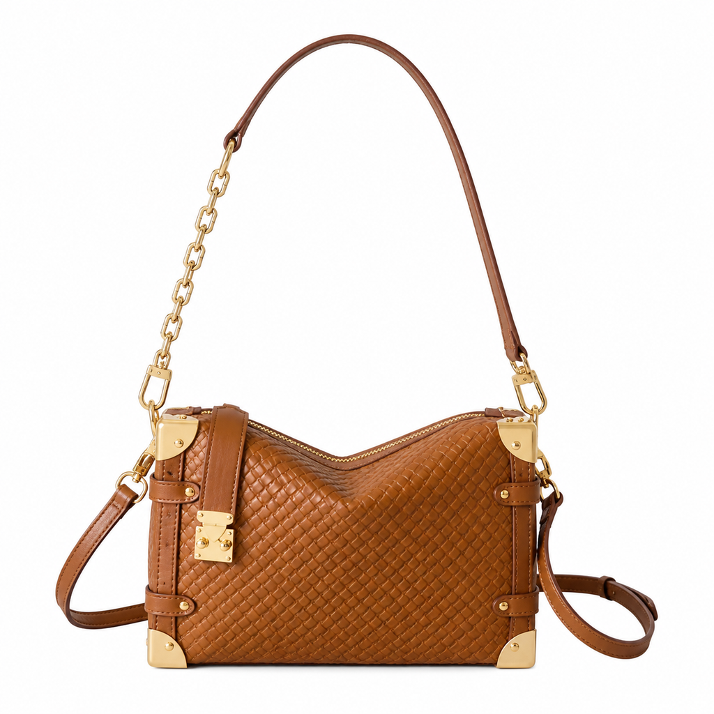 Louis Vuitton Petite Malle — Monogram Quilted Leather in Noisette with Gold Hardware