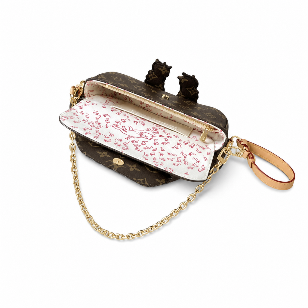 Louis Vuitton Monogram Feather-Slim Vertical Crossbody