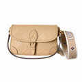 Louis Vuitton Coussin BB — Bicolor Dune & Noisette Giant Empreinte, Vuitton Strap & Arc Handle