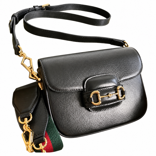 Gucci Horsebit 1955 Mini Crossbody Bag in Black Leather