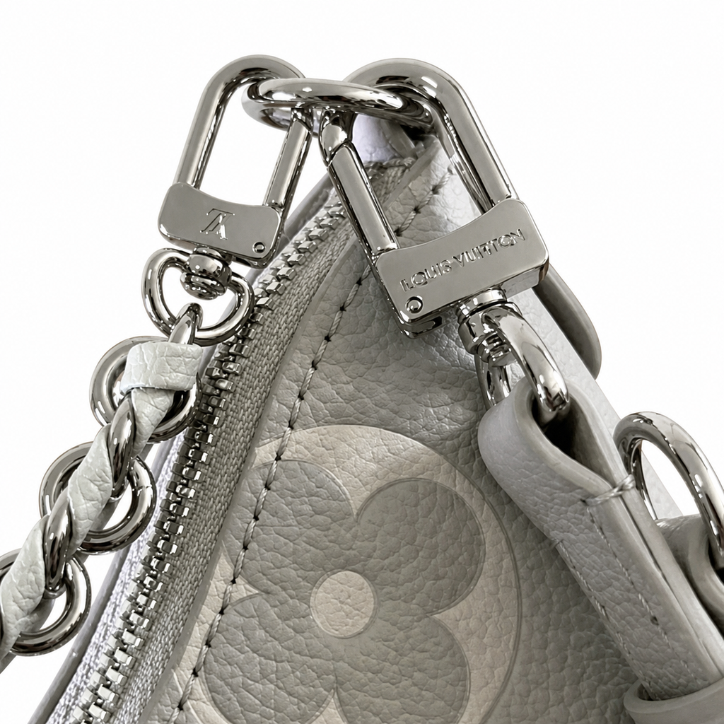 Louis Vuitton Bagatelle — White Giant Monogram Empreinte & Silver Hardware