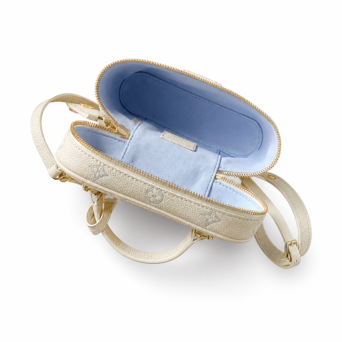 Louis Vuitton Ellipse BB — Monogram Empreinte Leather in Crème