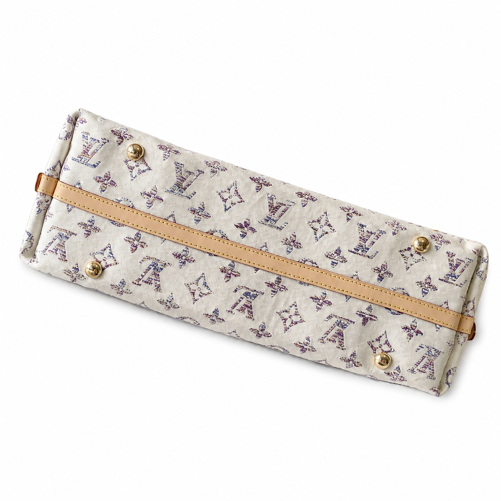 Louis Vuitton Neverfull MM — Monogram Bloom Floral Canvas, Rose & Lilac Watercolour, Vachetta Trim