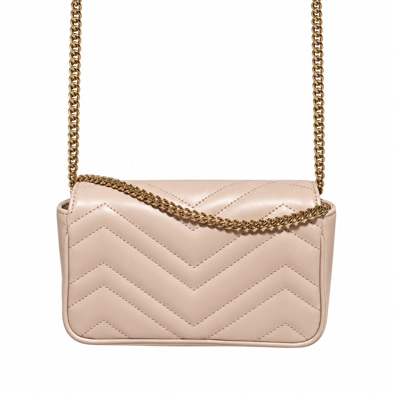 Gucci GG Marmont Super Mini Bag in Dusty Pink Matelassé