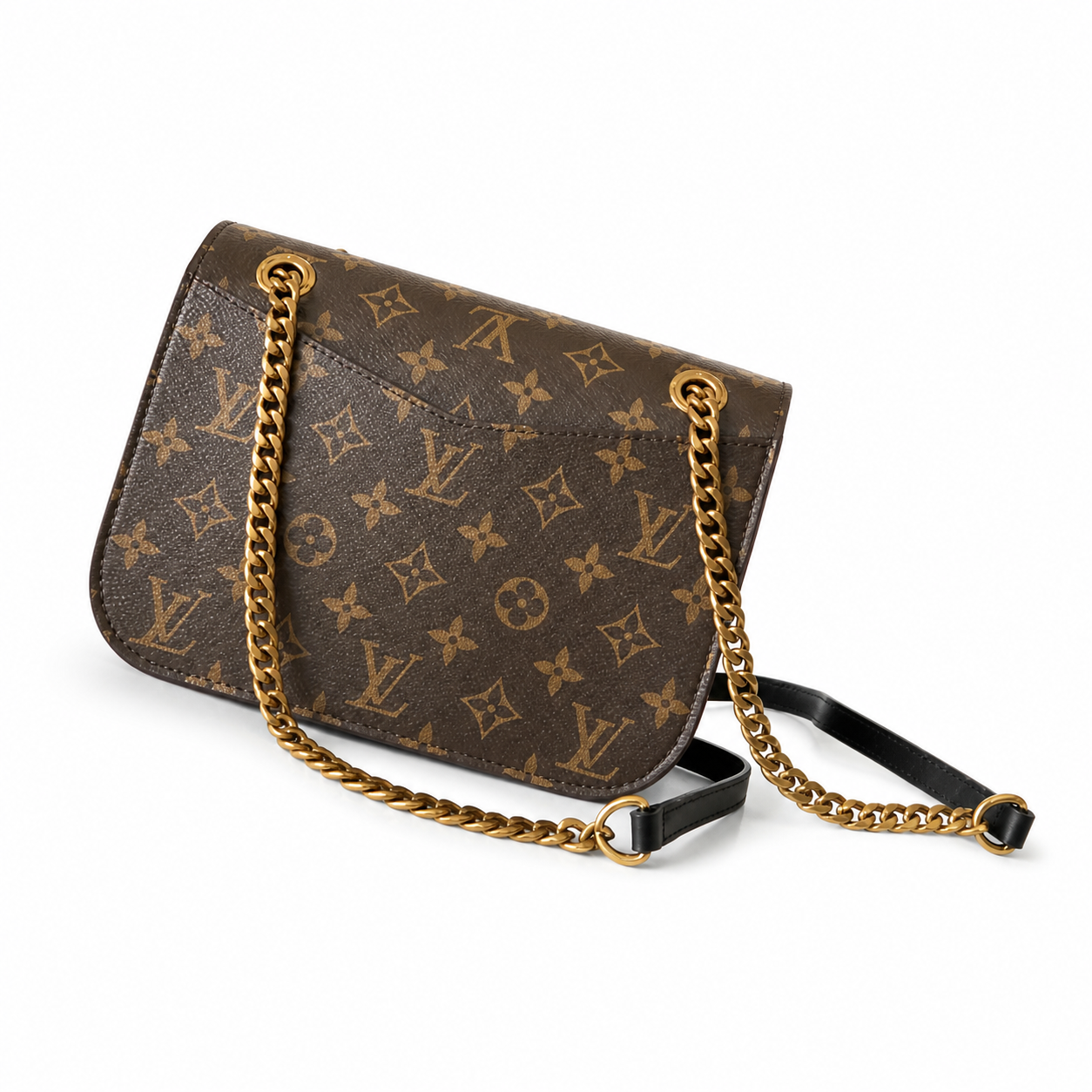 Louis Vuitton Passy — Monogram Canvas with Black LV Clasp
