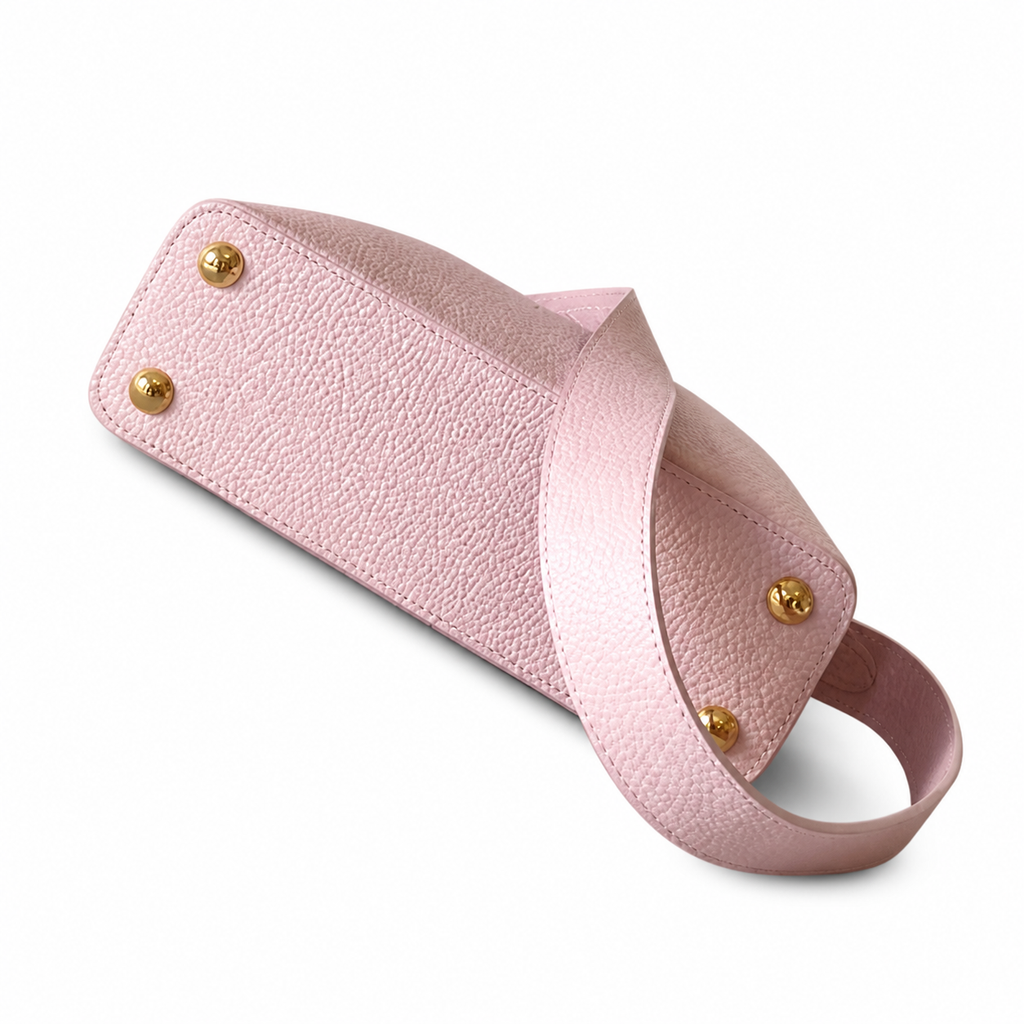 Louis Vuitton Capucines BB — Taurillon Leather in Rose Poudre with Tonal LV Clasp & Gold Hardware