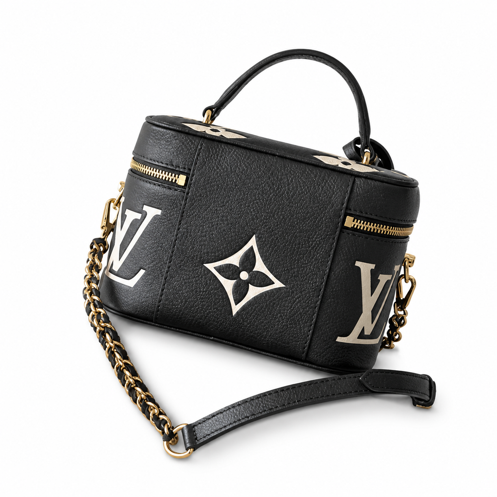 Louis Vuitton Vanity PM — Bicolor Monogram Empreinte in Black & Crème
