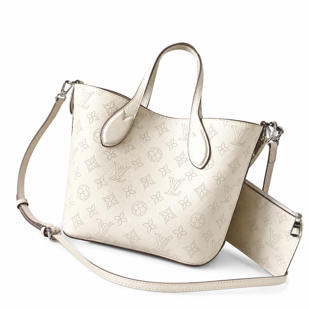 Louis Vuitton Blossom MM — Monogram Canvas with Vachetta Leather O-Ring Handles