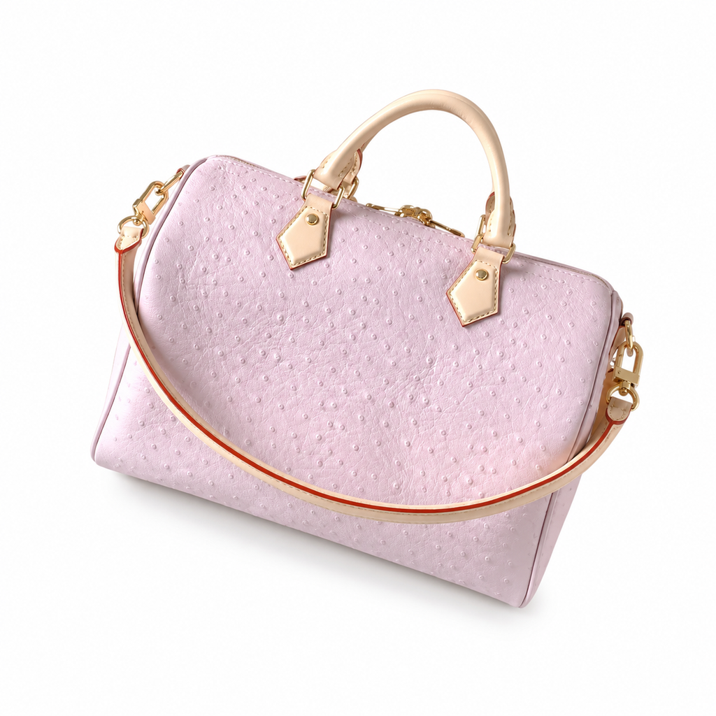Louis Vuitton Speedy Bandoulière 30 — Ostrich Leather in Rose Poudre