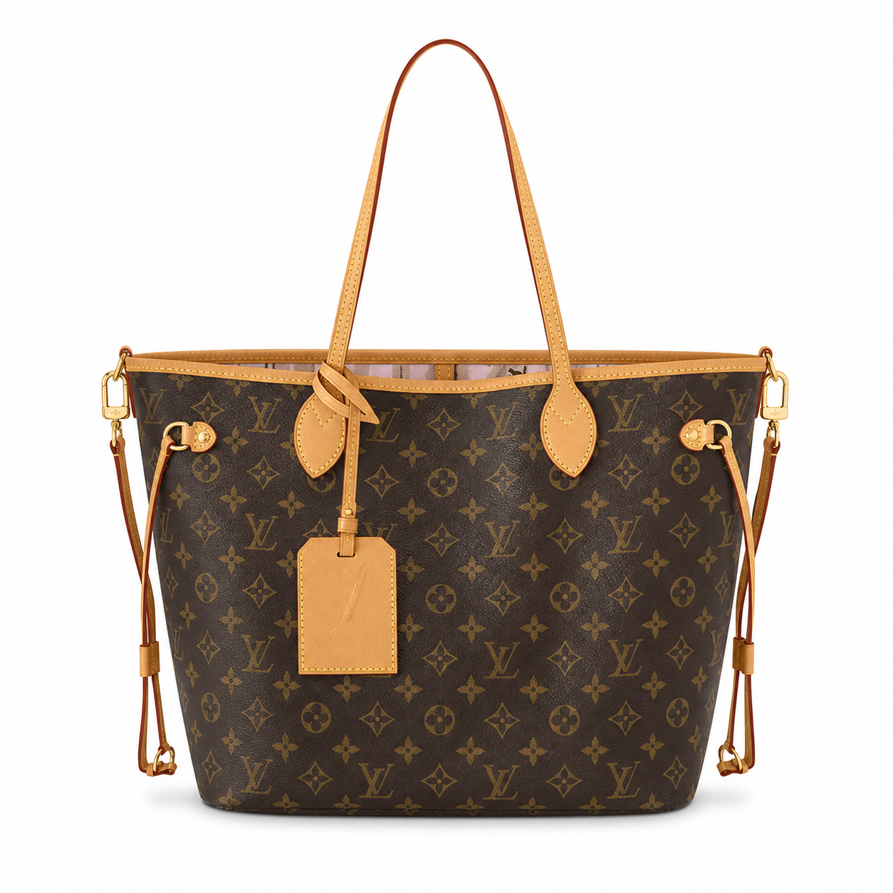 Louis Vuitton Neverfull MM — Monogram Canvas with Vachetta Leather Trim