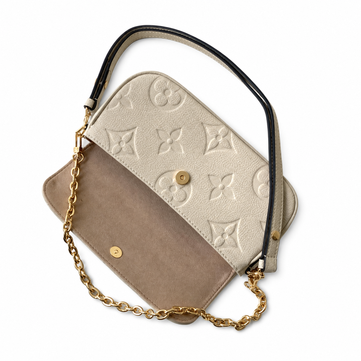 Louis Vuitton Pochette Félicie — Crème Ivoire Monogram Empreinte