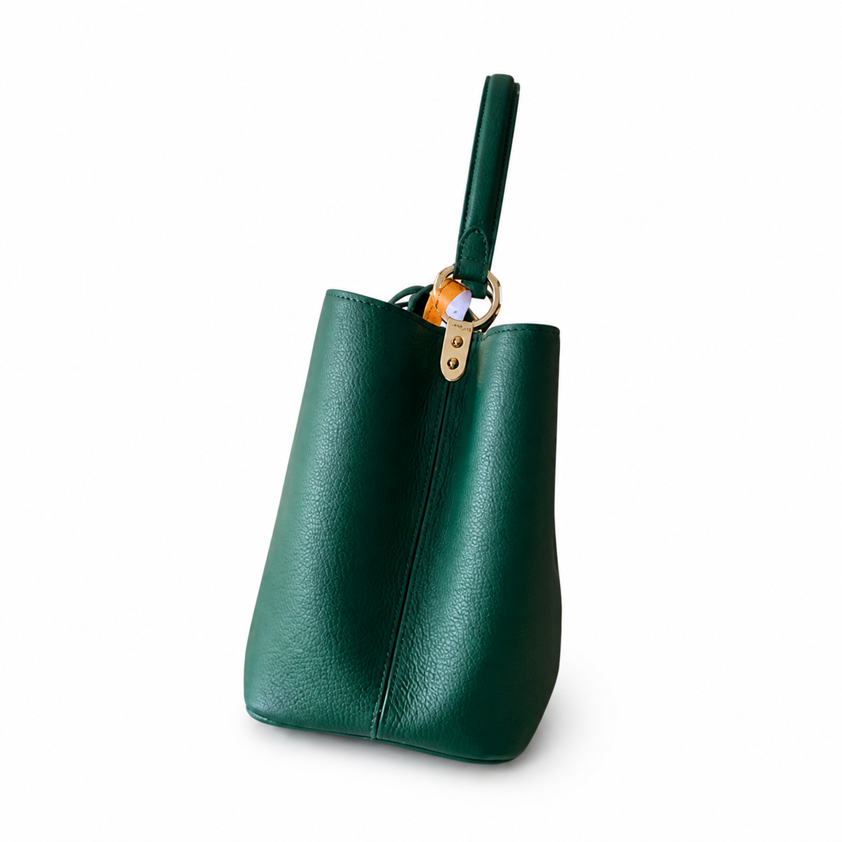 Louis Vuitton Capucines Tote MM — Taurillon Leather in Vert Foncé with Gold LV Lock