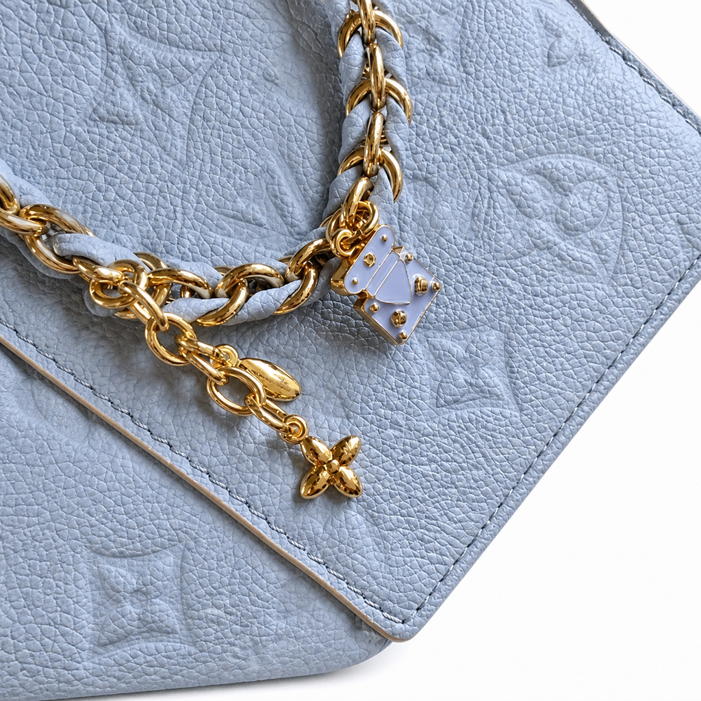 Louis Vuitton Vanity PM — Monogram Empreinte Leather in Bleu Glacier