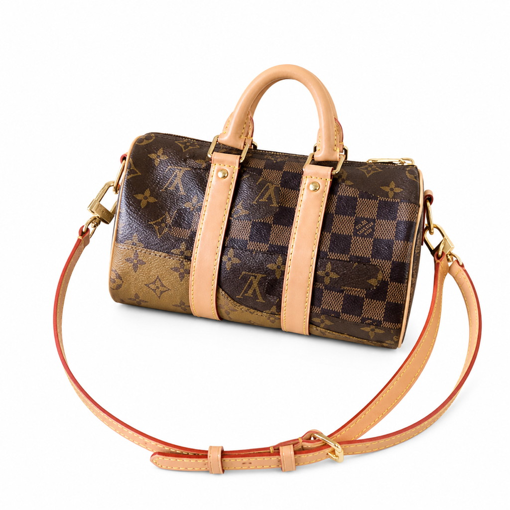 Louis Vuitton Monogram Double Zip Pochette in Heritage Canvas