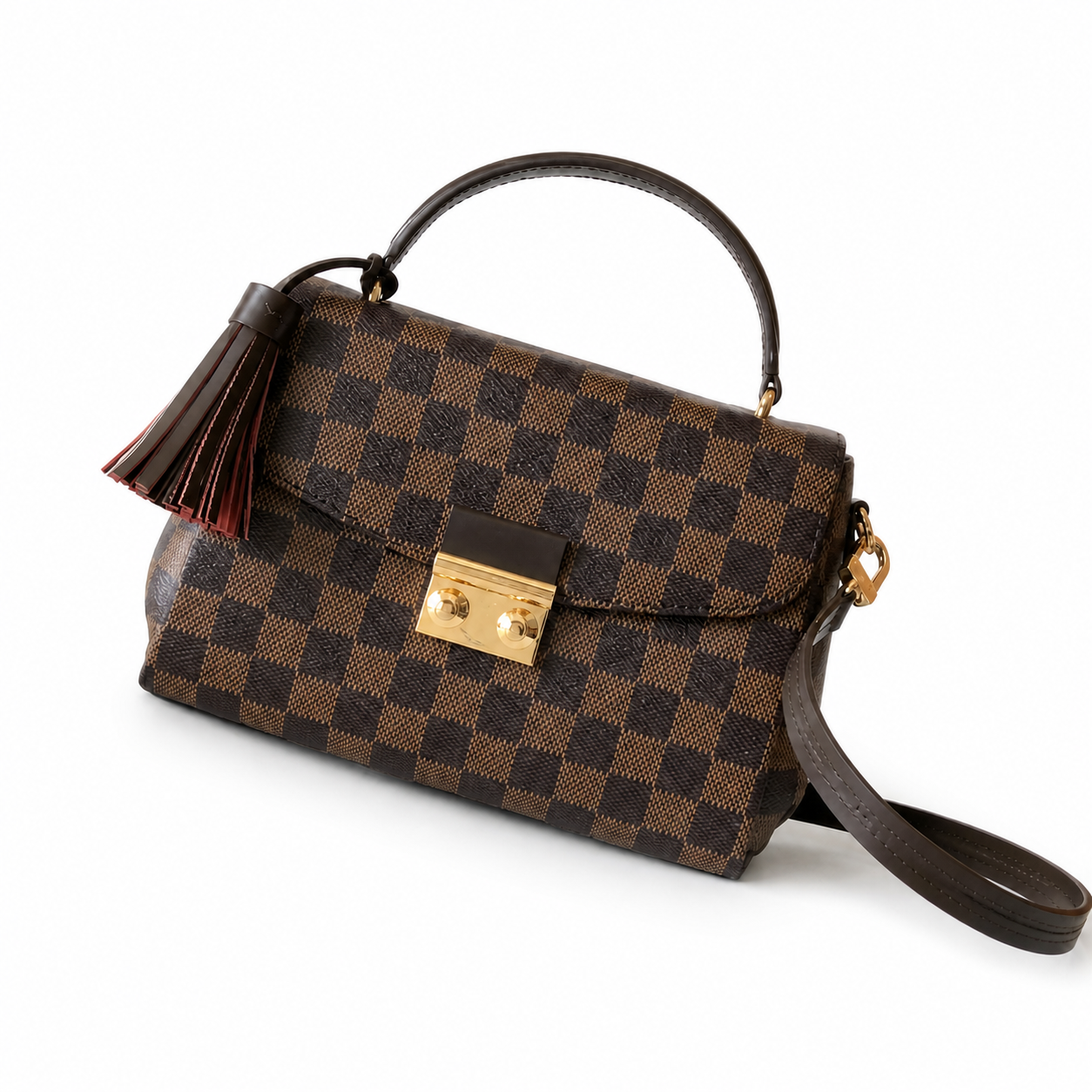 Louis Vuitton Siena MM — Damier Ebène Canvas & Dark Brown