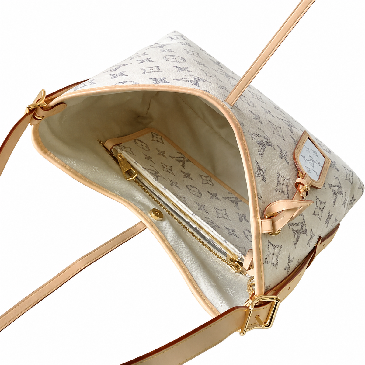 Louis Vuitton Neverfull MM — Monogram Watercolor Canvas, Vachetta Trim & Matching Interior