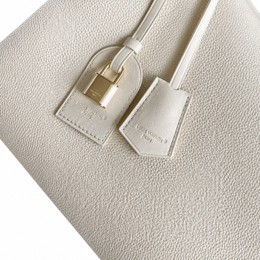 Louis Vuitton Capucines Tote MM — Taurillon Leather in Crème with Gold LV Lock