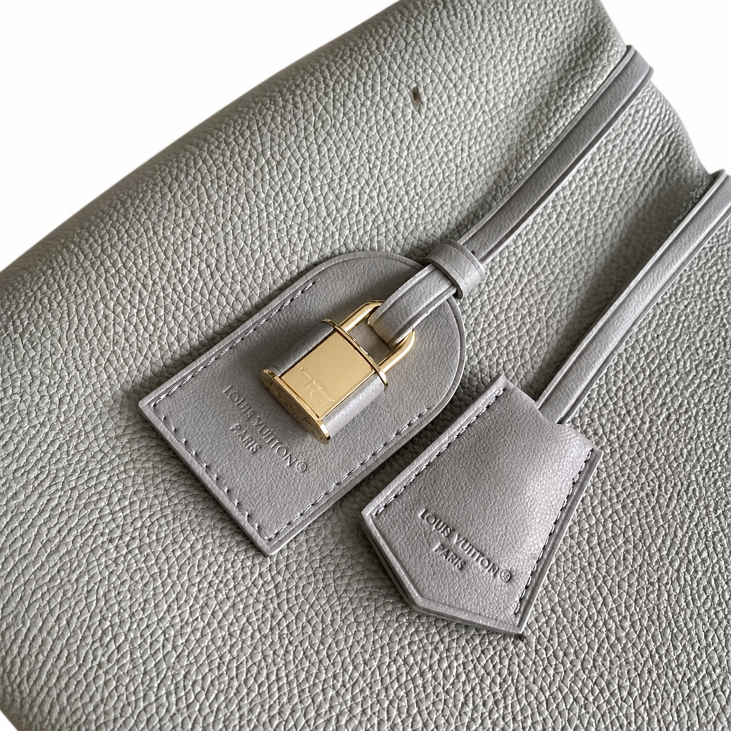 Louis Vuitton Capucines MM — Taurillon Leather in Galet with Gold LV Lock