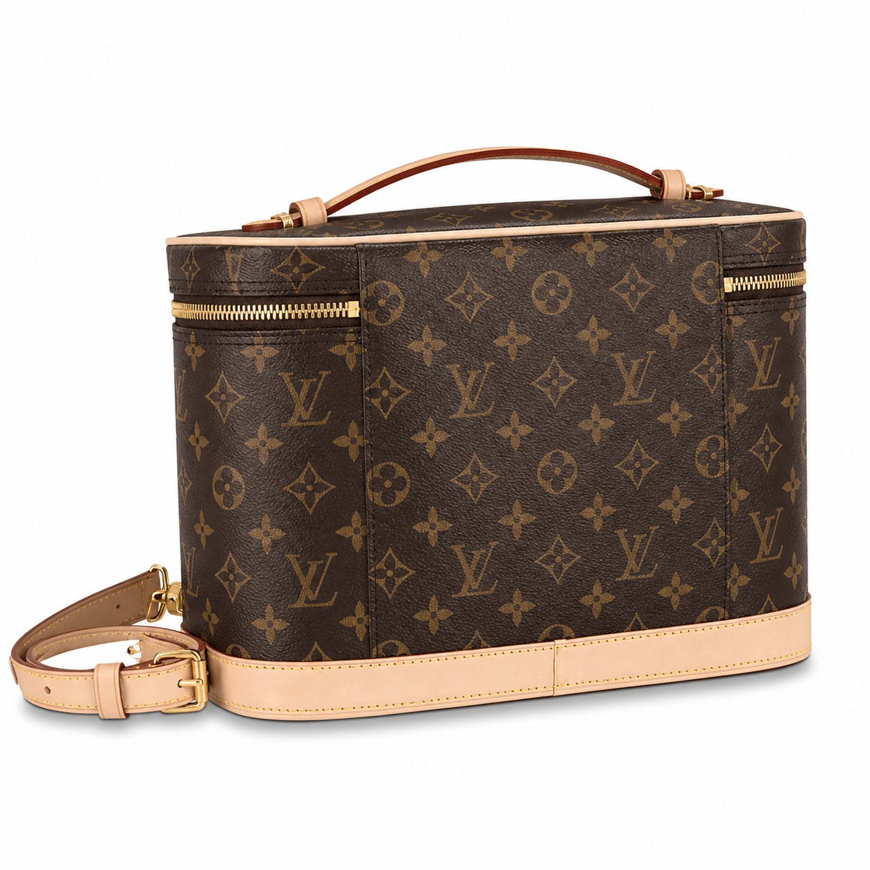Louis Vuitton Nice BB — Monogram Canvas Vanity Case with Lock & Key