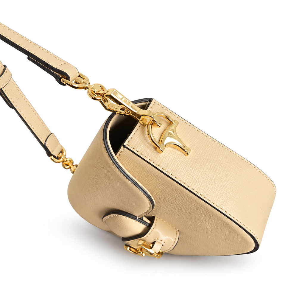 Gucci Horsebit 1955 Small Crossbody Bag in Camel Leather