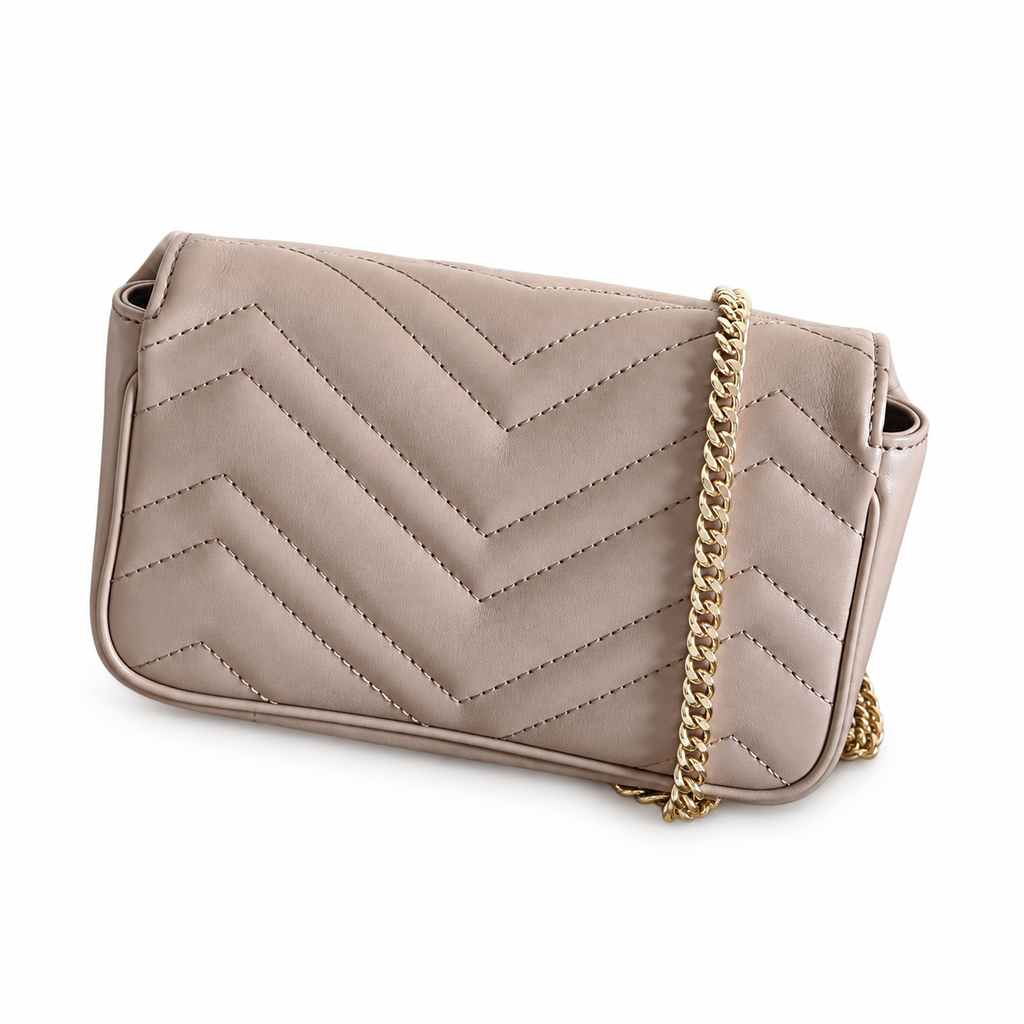 Gucci GG Marmont Mini Bag in Nude Rose with Gold Hardware