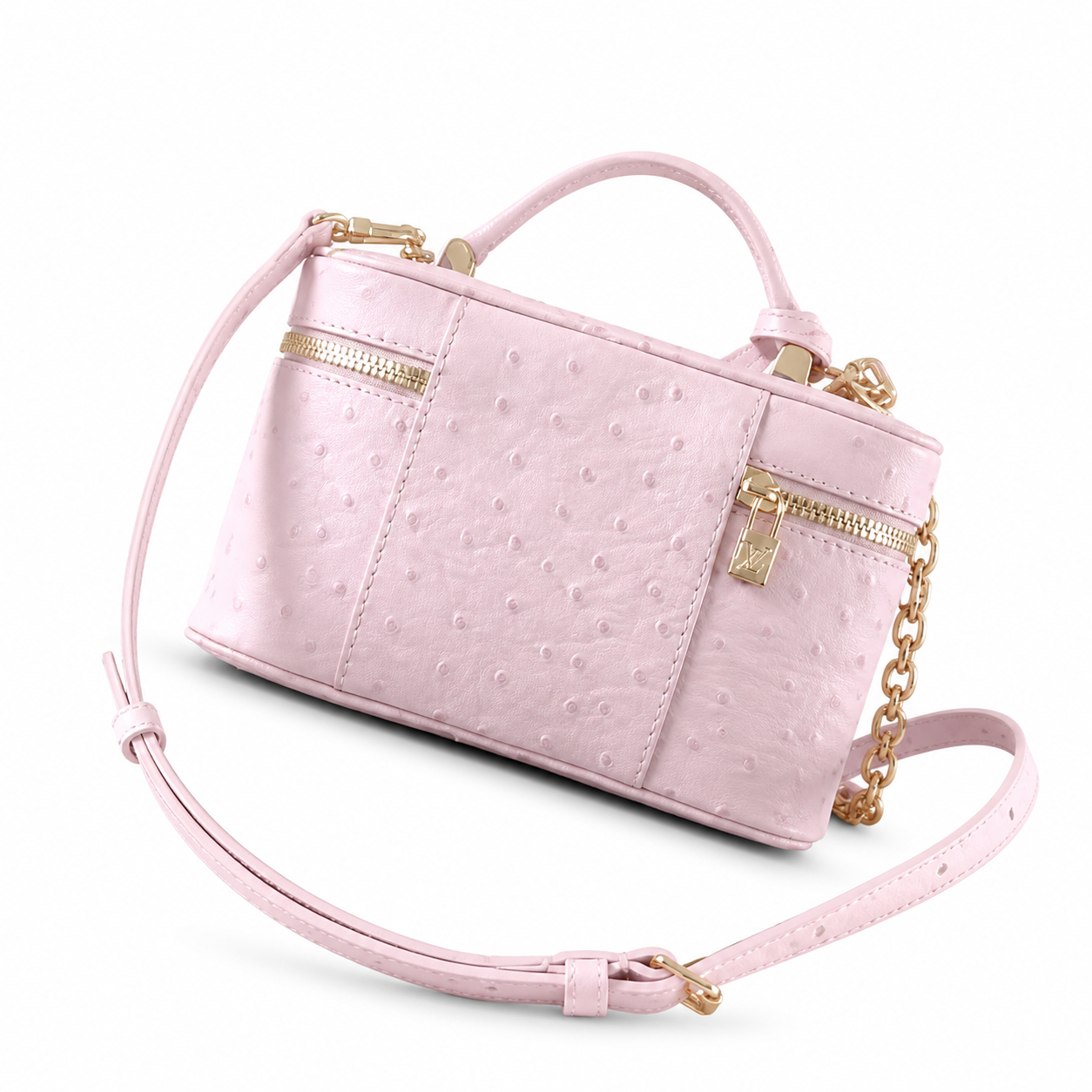 Louis Vuitton Vanity PM — Ostrich Leather in Lilas Rose