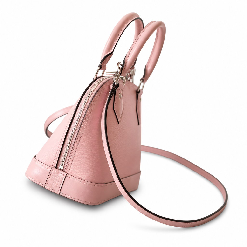 Louis Vuitton Alma BB — Epi Leather in Rose Ballerine with Silver Lock & Key