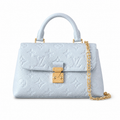 Louis Vuitton Madeleine BB — Monogram Empreinte Leather in Bleu Glacier with Gold LV Lock