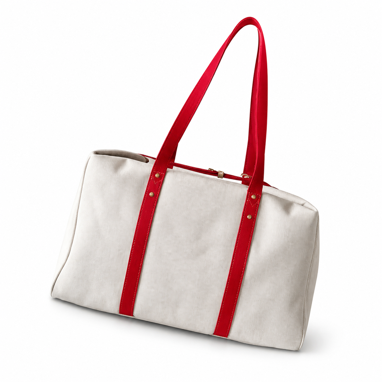 Iconic Monogram Large Flat Tote Bag — Spacious Everyday Shopper & Shoulder Carry Bag