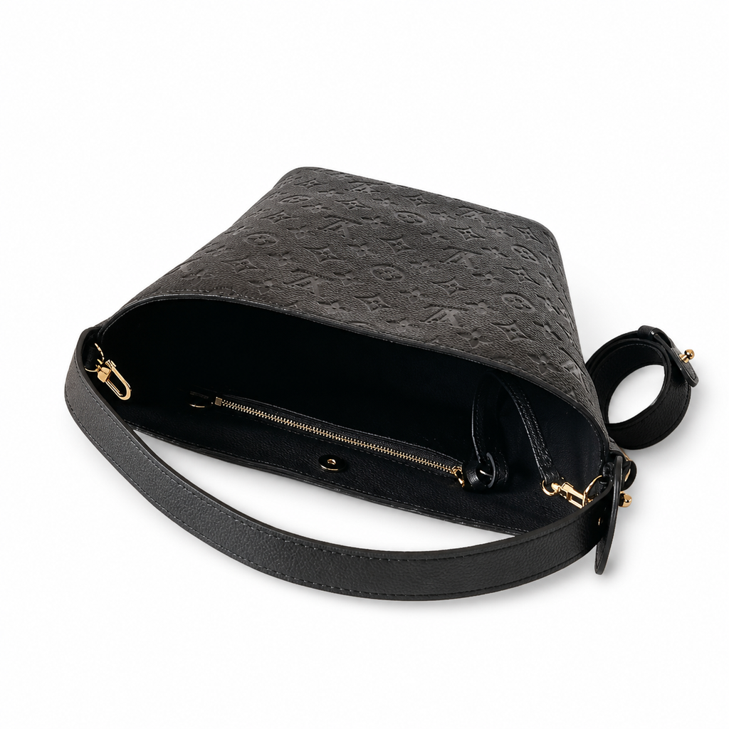 Louis Vuitton Babylone BB — Giant Monogram Empreinte Leather in Black