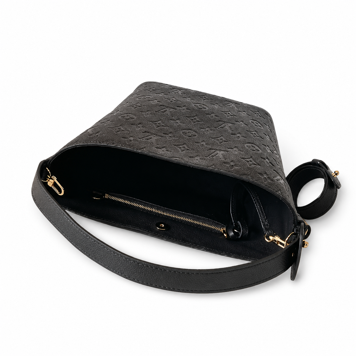Louis Vuitton Babylone BB — Giant Monogram Empreinte Leather in Black