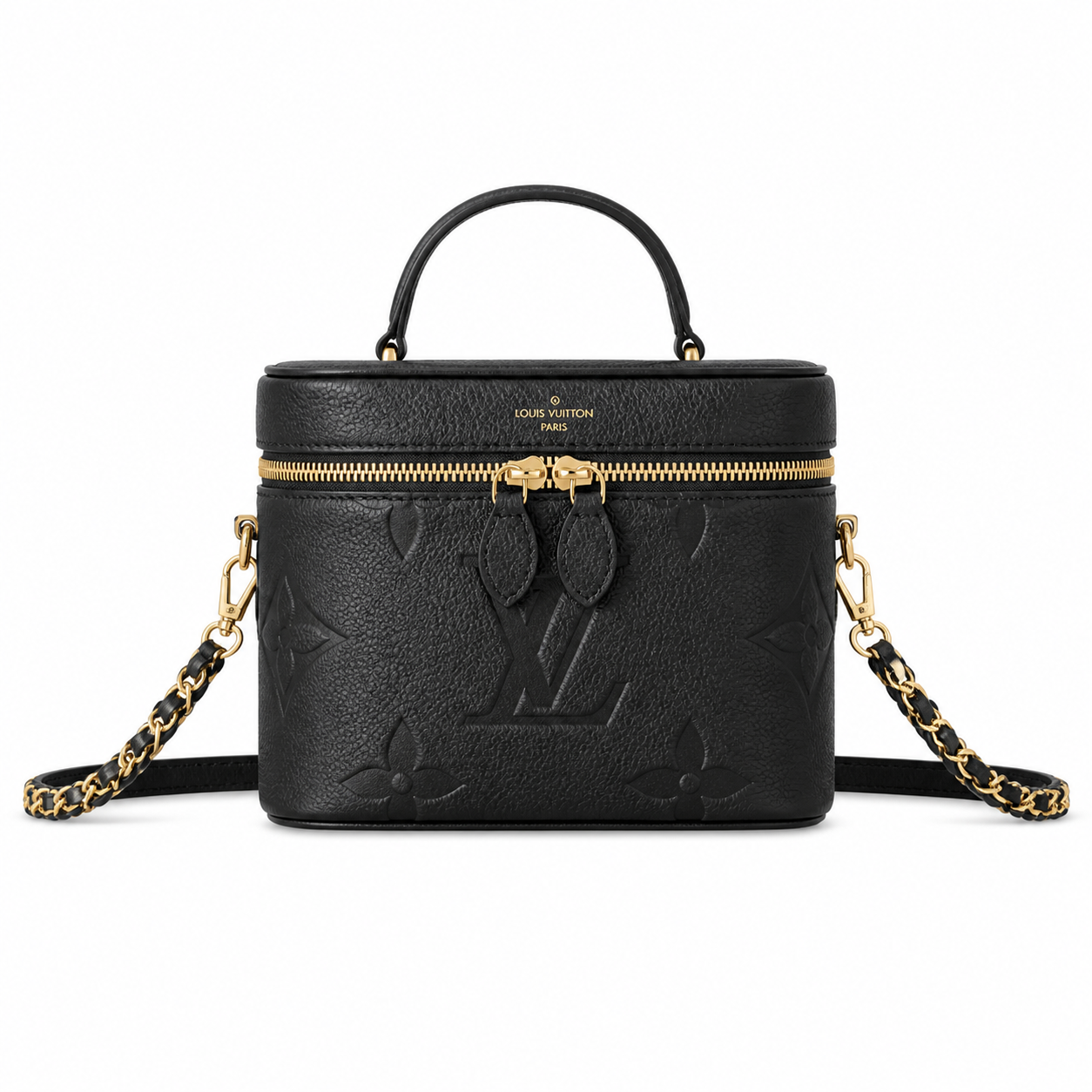 Louis Vuitton Vanity PM — Monogram Empreinte Leather in Black