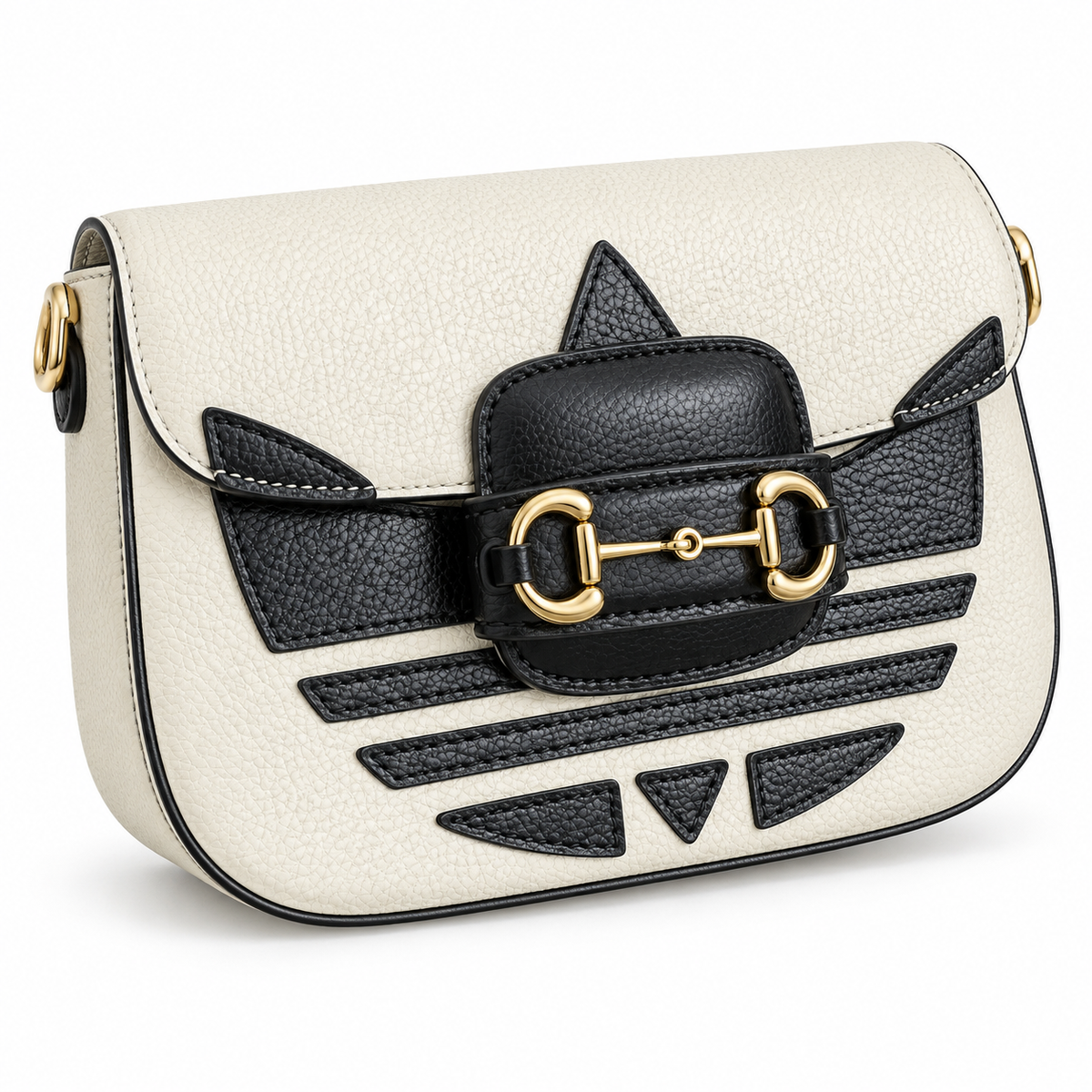 Gucci x Adidas Horsebit 1955 Mini Crossbody Bag in White
