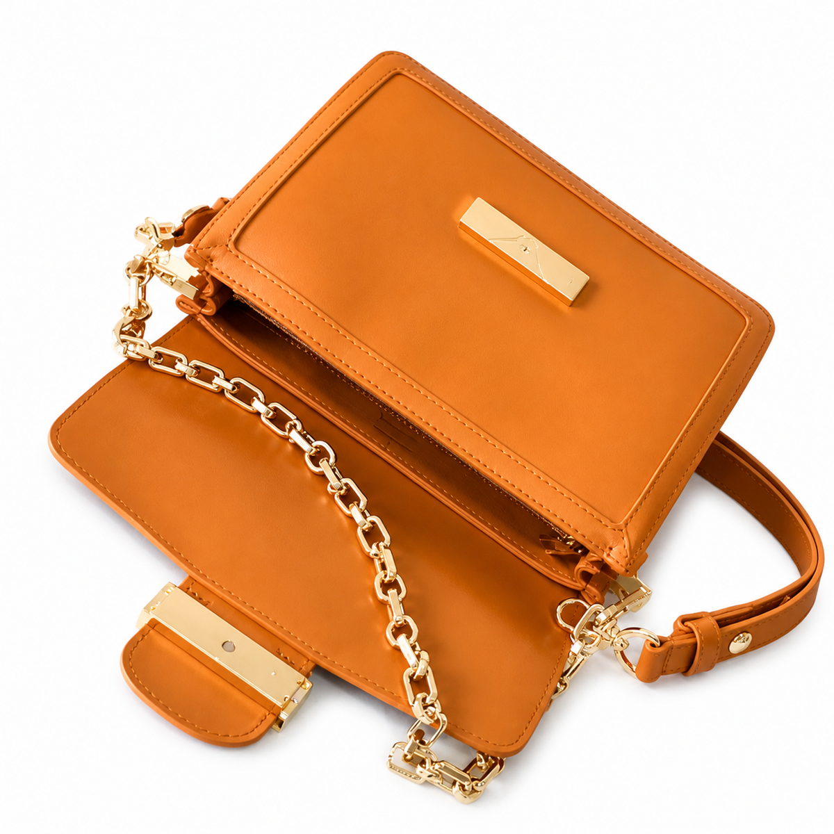 Louis Vuitton Twist MM — Saffron Epi, Gold Twist Lock & Mini Pochette
