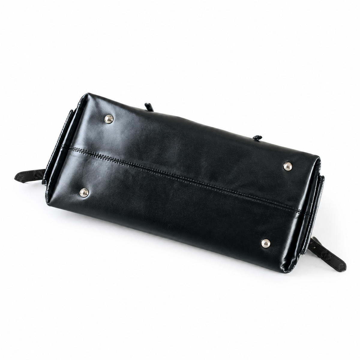 Louis Vuitton Melie — Noir Smooth Calfskin, Central Leather Bow, Side Ties & Monogram Luggage Tag