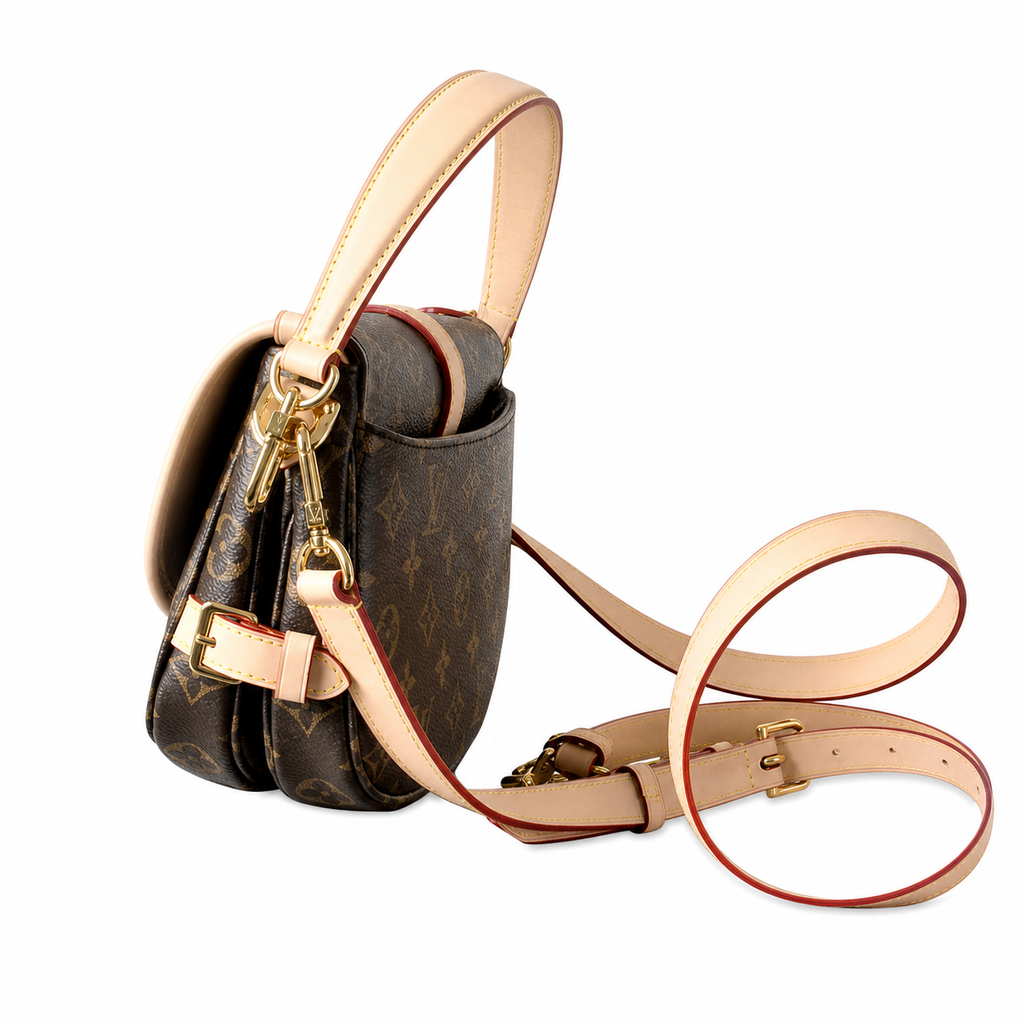 Louis Vuitton Tambourin BB Crossbody Bag — Monogram Canvas & Vachetta