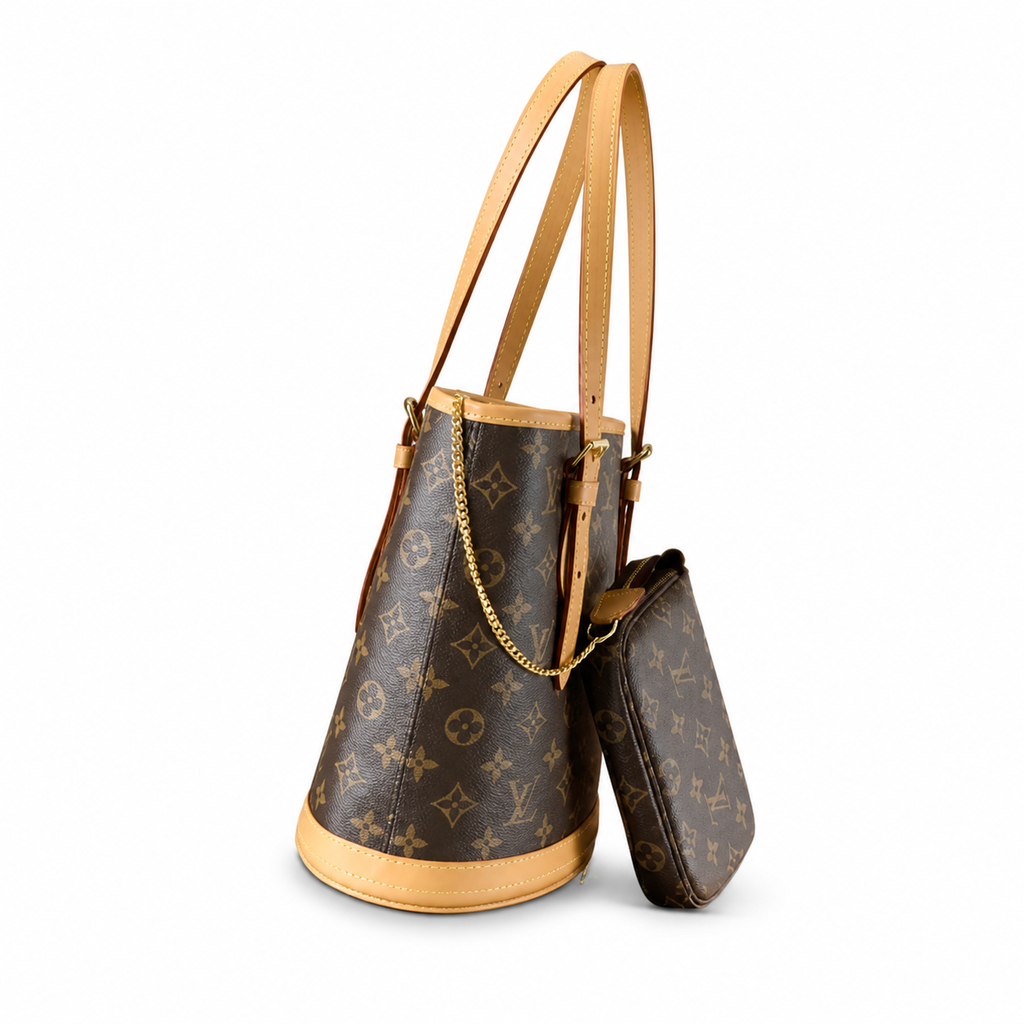 Louis Vuitton Bucket Bag — Monogram Canvas with Pochette