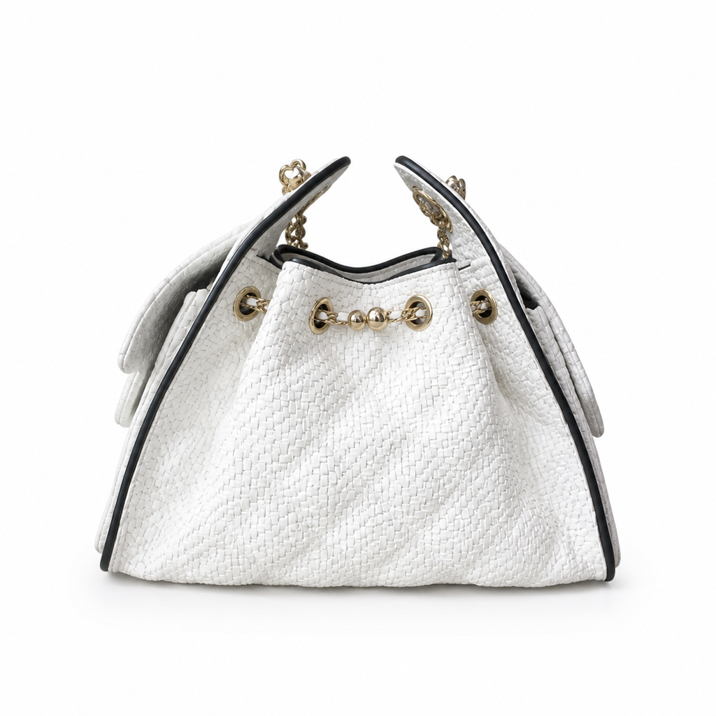 Chanel Quilted Leather Drawstring Bucket Crossbody