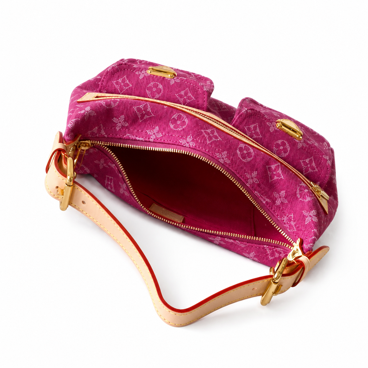 Louis Vuitton Monogram Zip Baguette Shoulder Bag