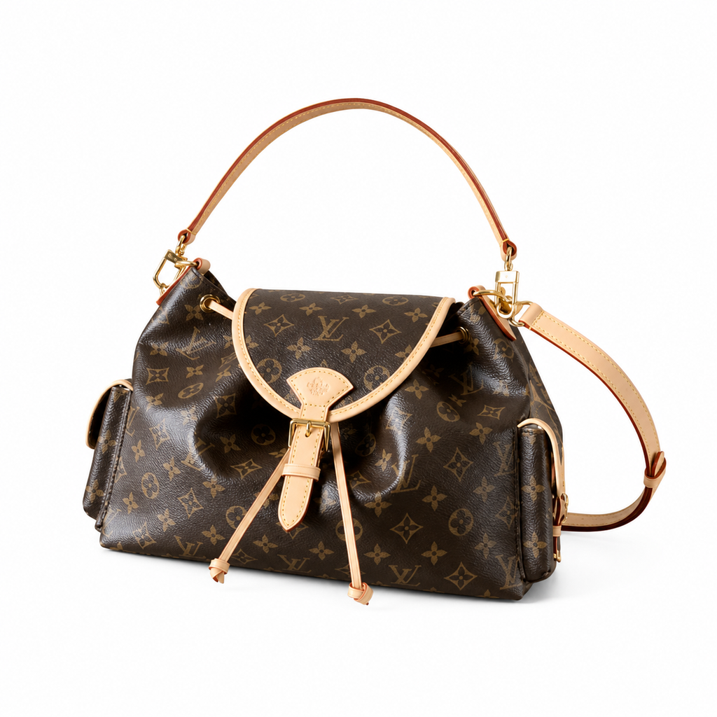 Louis Vuitton Montsouris MM — Monogram Canvas, Vachetta Trim, Front Flap Pocket & 3-in-1 Carry
