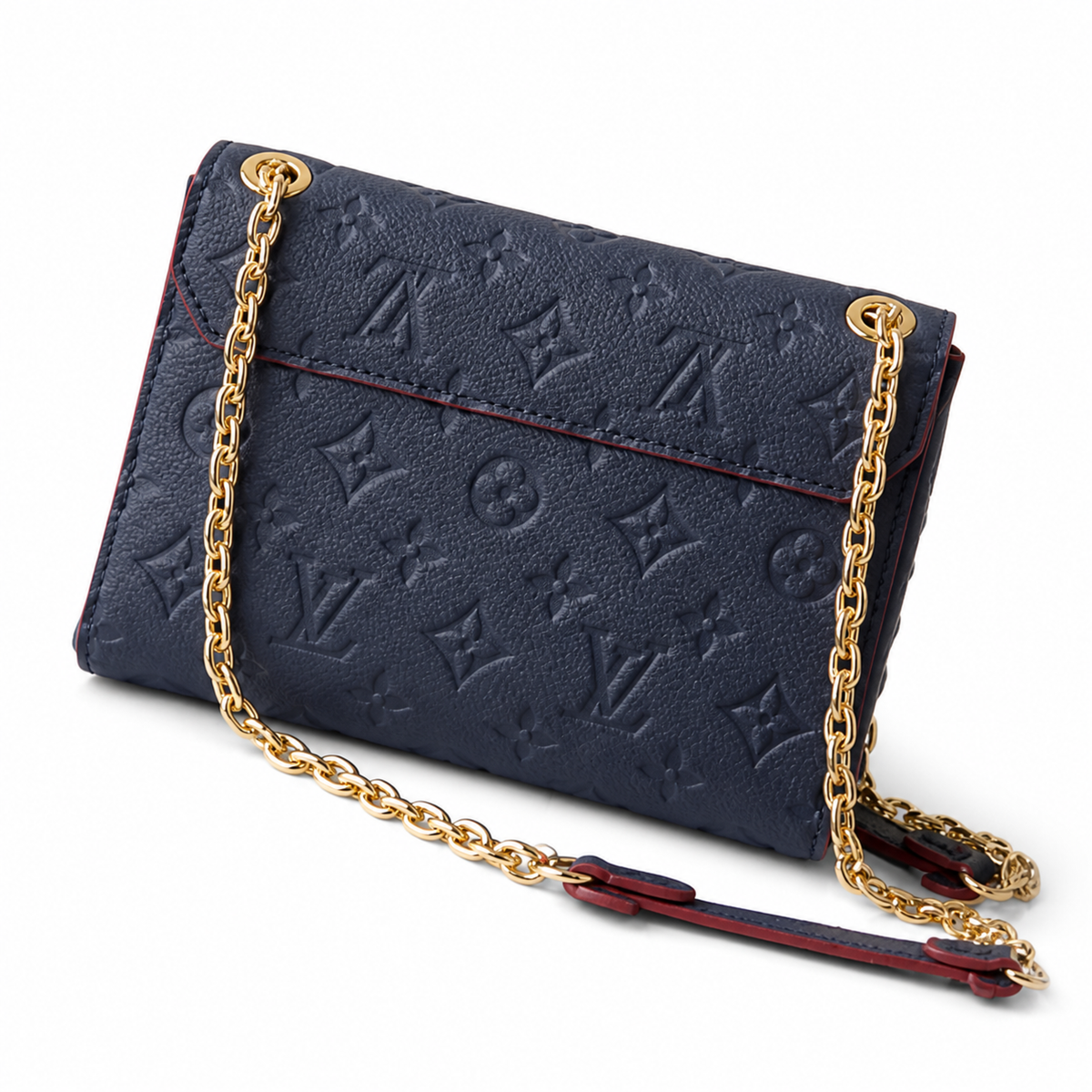 Louis Vuitton Vavin BB — Monogram Empreinte Leather in Marine Rouge