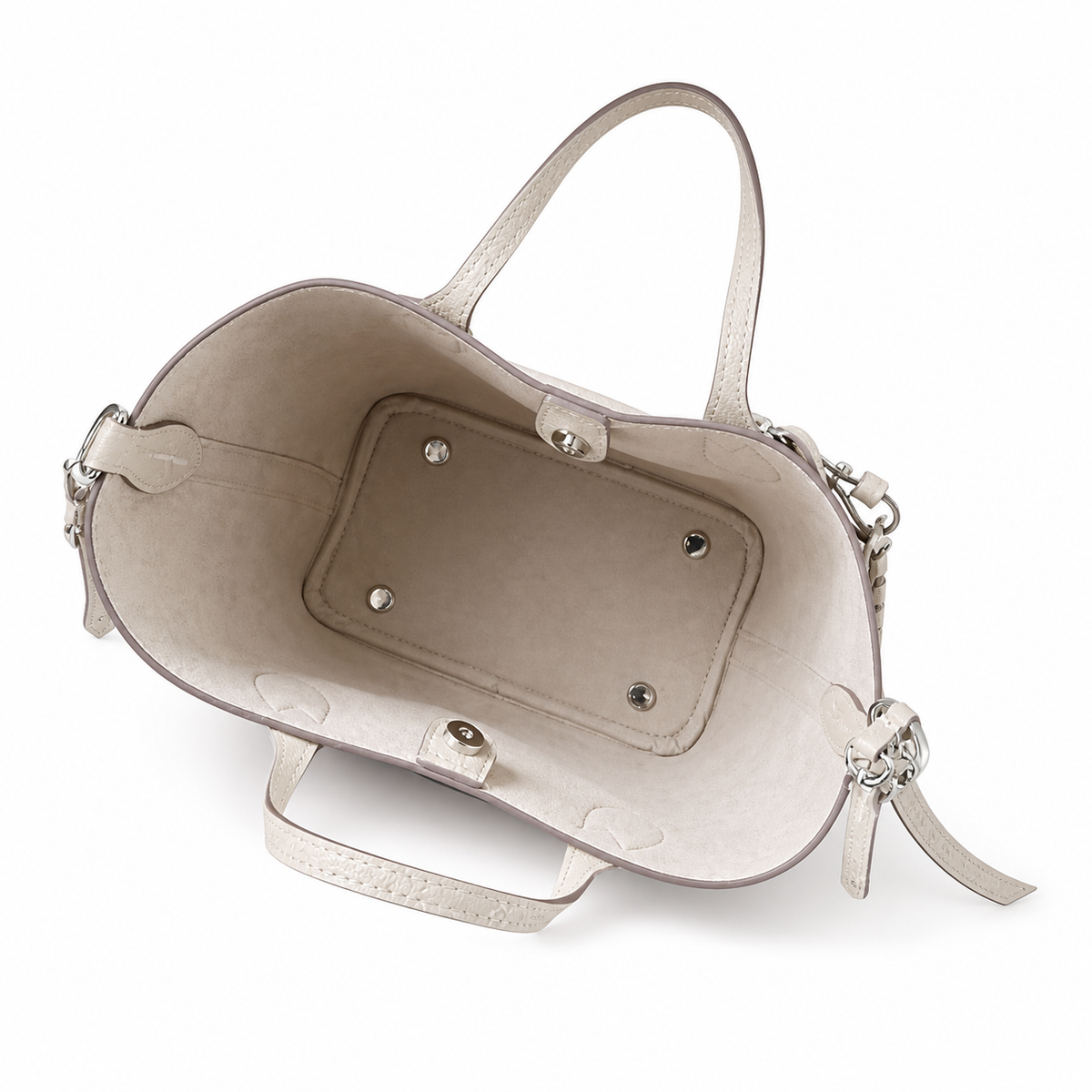 Louis Vuitton Blossom PM — Mahina Perforated Leather in Galet with Braided Key Charm