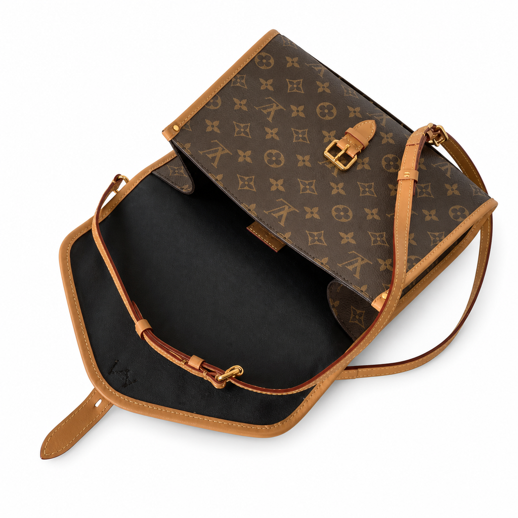 Louis Vuitton Monogram Messenger Crossbody Bag in Heritage Canvas