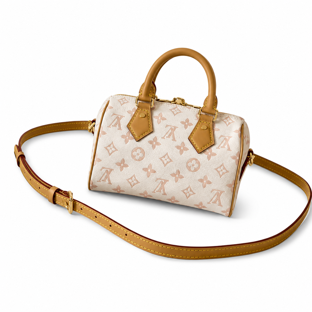 Louis Vuitton Capucines Mini Bag in Rose Poudre With Jewel Chain