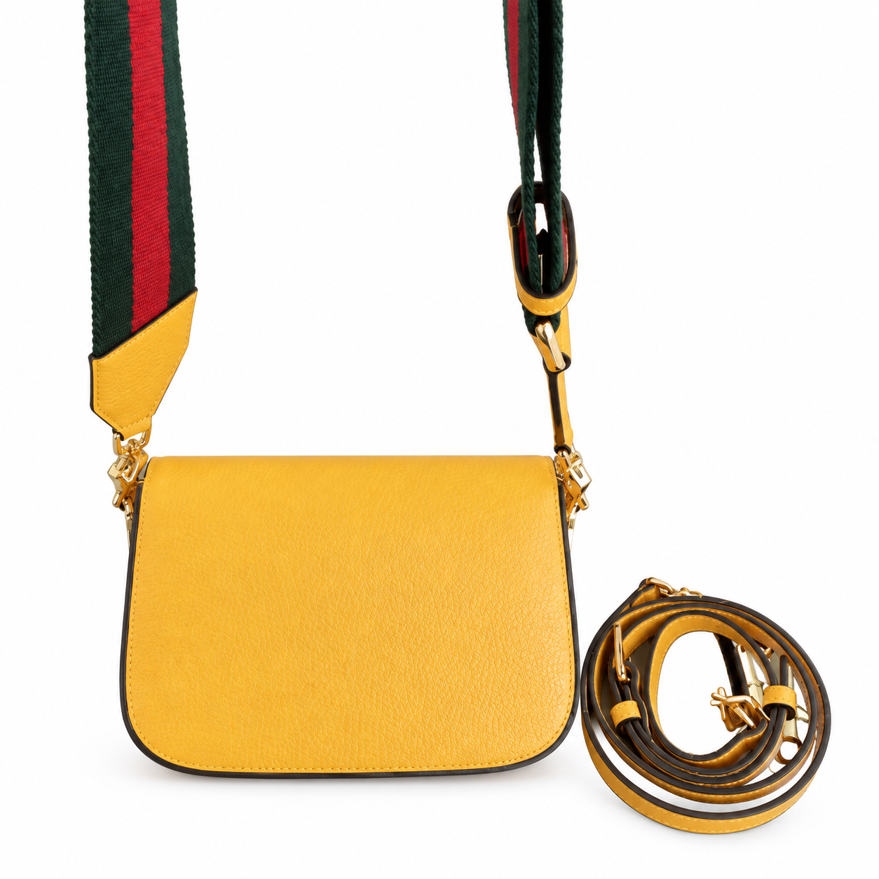 Gucci x Adidas Horsebit 1955 Mini Crossbody Bag in Yellow
