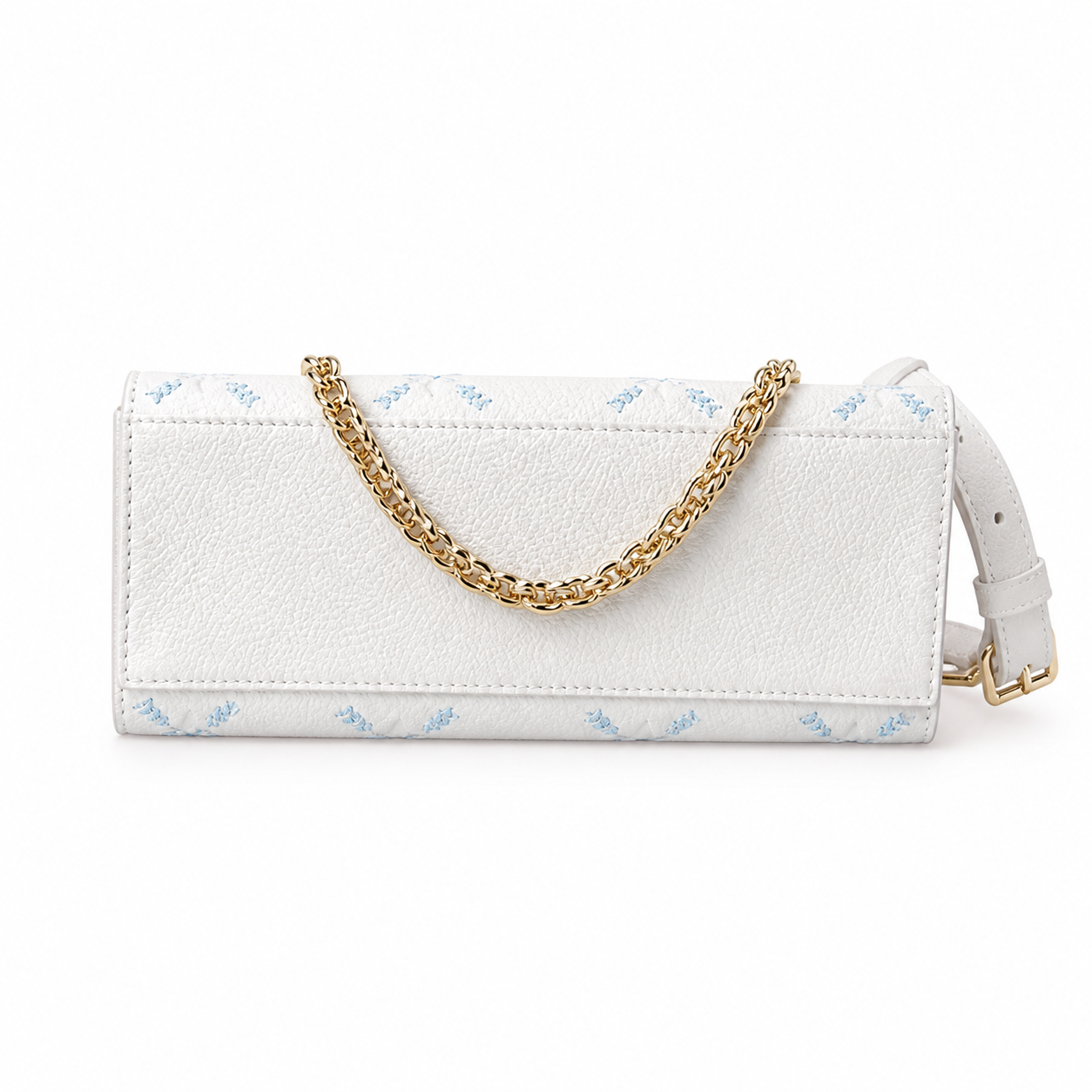 Louis Vuitton OnTheGo BB — Embroidered Monogram Empreinte in Crème & Bleu Glacier