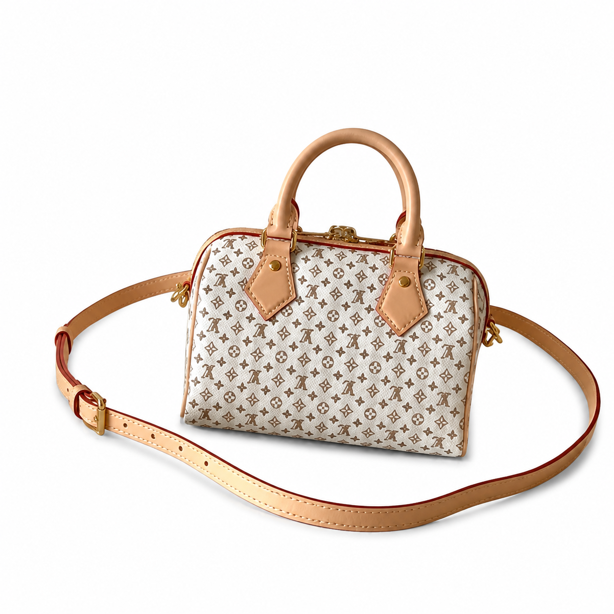 Louis Vuitton Speedy Bandoulière 20 — Monogram Idylle in Blanc with Vachetta Trim