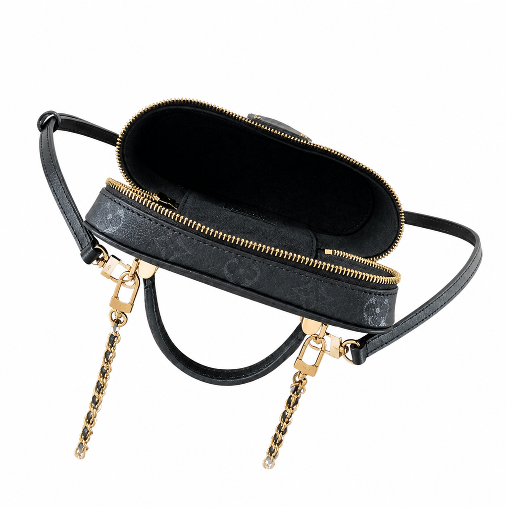 Louis Vuitton Vanity PM — Monogram Empreinte Leather in Black