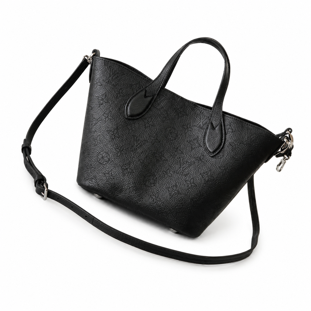 Louis Vuitton Blossom PM — Mahina Perforated Leather in Noir with Matching Coin Purse
